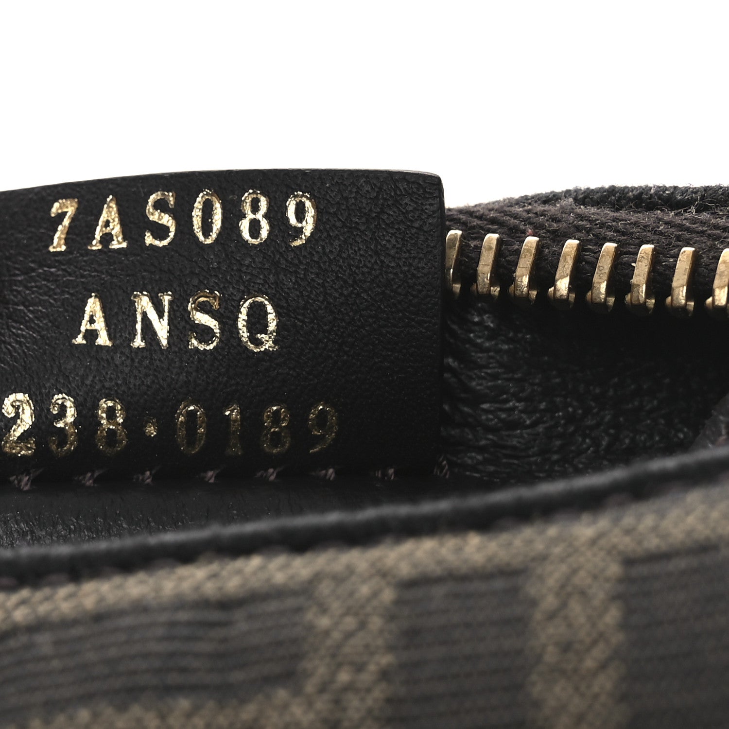 Fabric Jacquard FF 1974 Nano Fendigraphy Hobo Charm Tobacco Moro