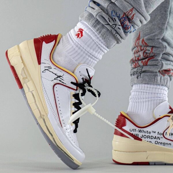 Off White Air Jordan 2 Retro Low SP ‘White Varsity Red’
