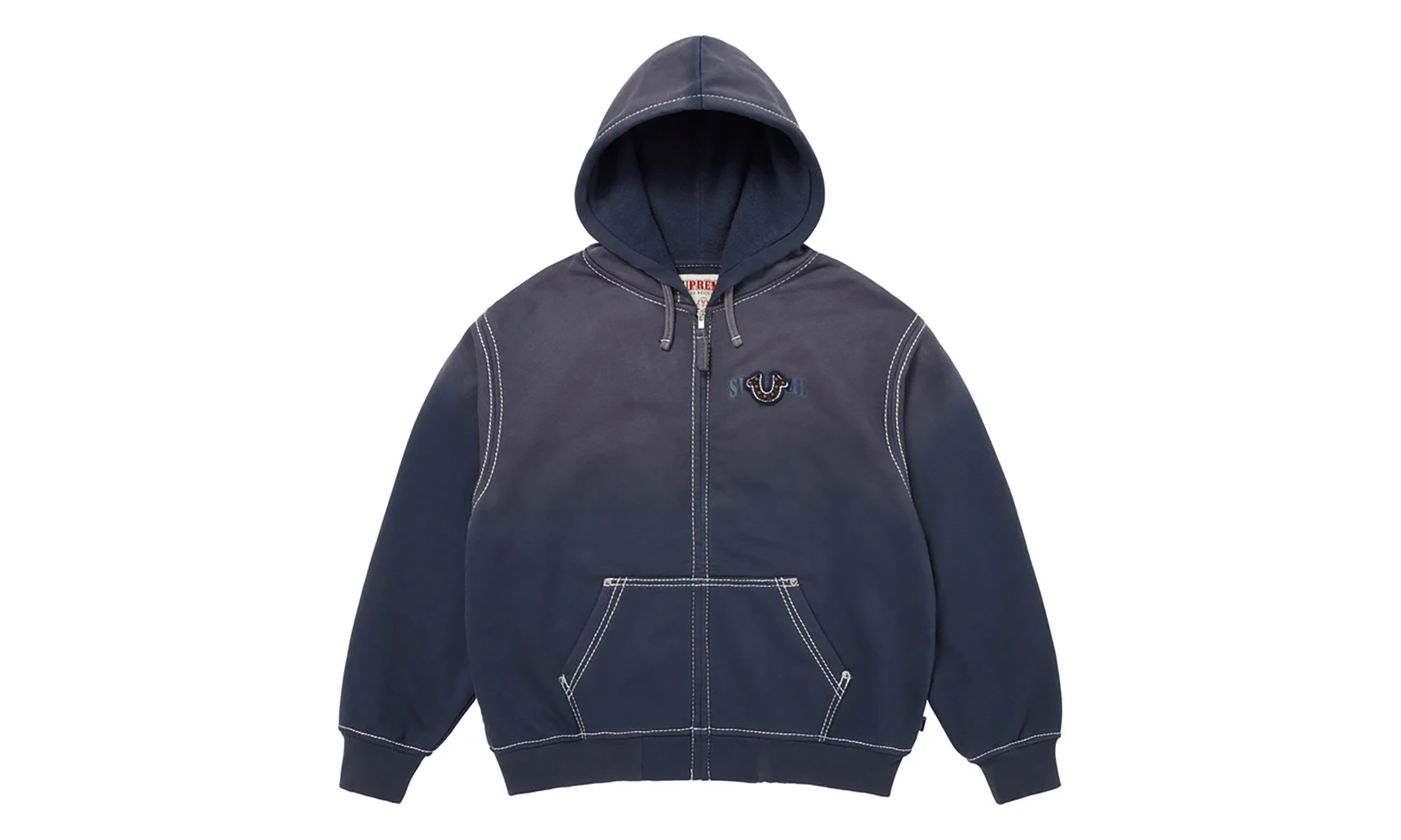True Religion® Zip Up Hooded Sweatshirt "FW25 - Navy" SU26477