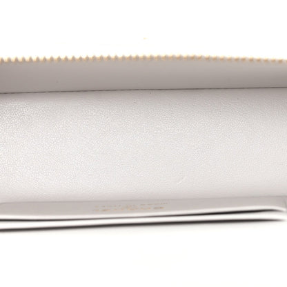 Caviar Quilted Trendy Handle Slim Vanity Light Grey