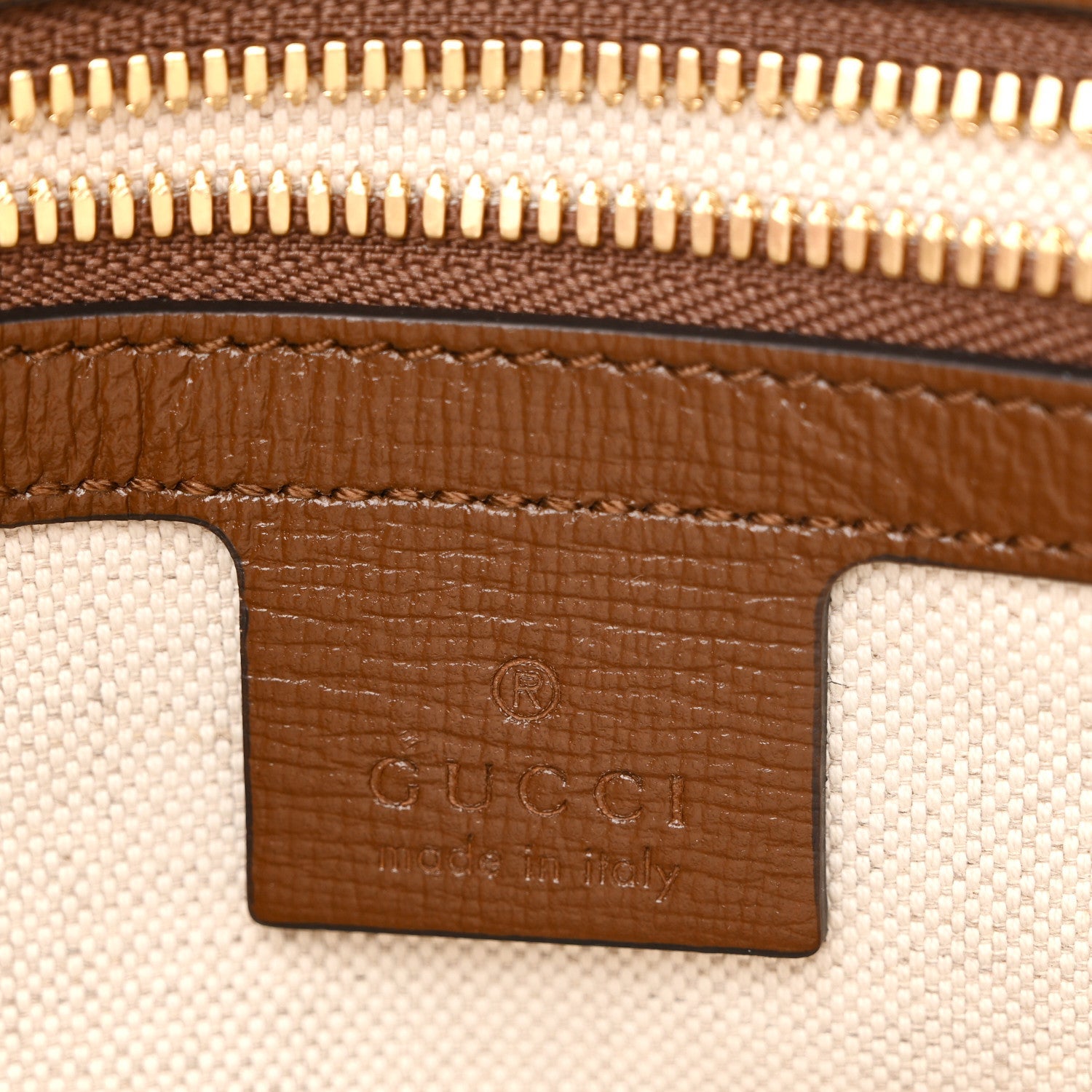 GG Supreme Monogram Azalea Calfskin Fake/Not Small Retro Interlocking G Belt Bag 90 36 Beige Ebony Brown Sugar