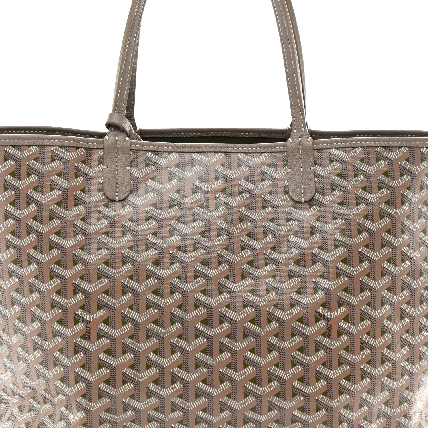 Goyardine Saint Louis Claire Voie PM Grege Khaki