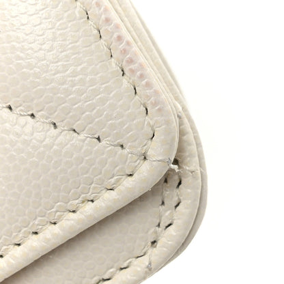 Caviar Quilted My Everything Airpods Pro Holder Belt White