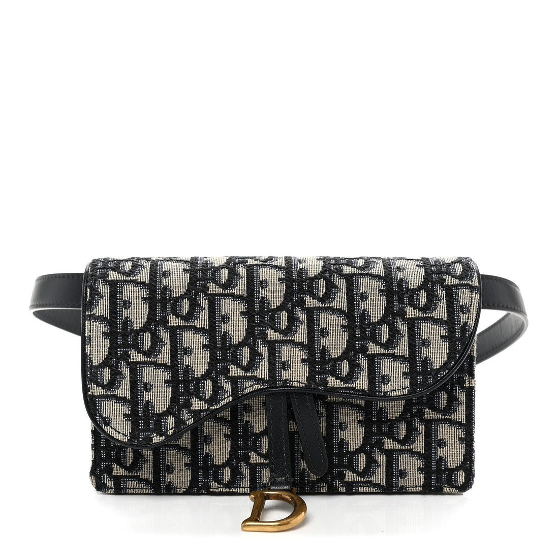 Oblique Saddle Belt Bag Blue