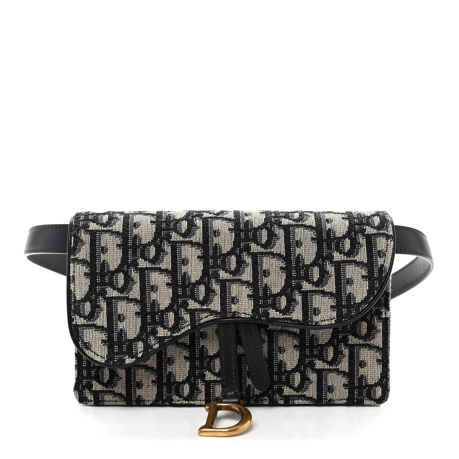Oblique Saddle Belt Bag Blue