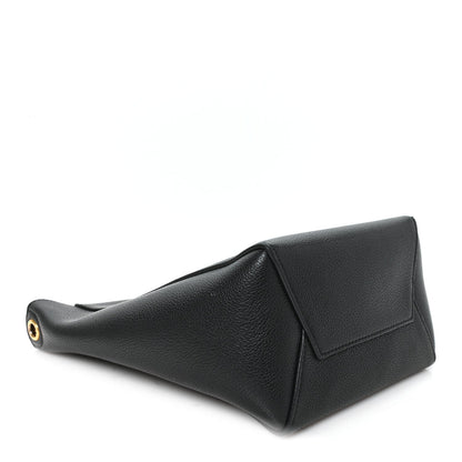 Soft Grained Calfskin Small Sangle Bucket Bag Black