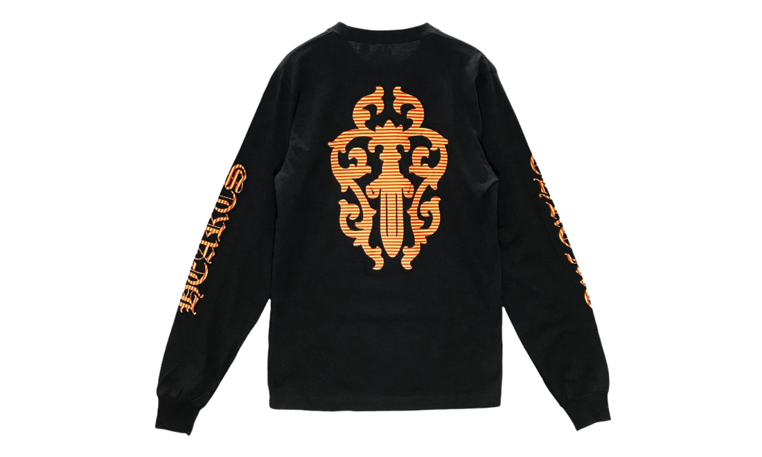 Yellow Dagger Script Logo Long Sleeve "Black" CHRM0829
