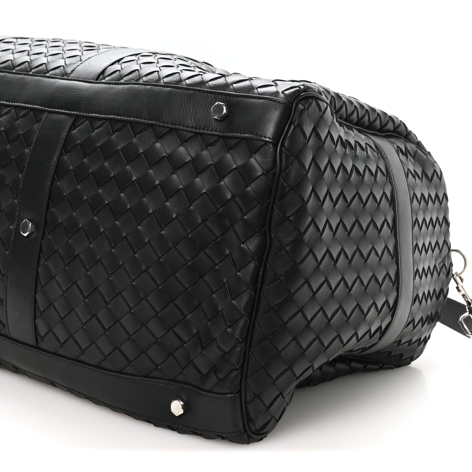 Nappa Intrecciato Weekend Bag Black