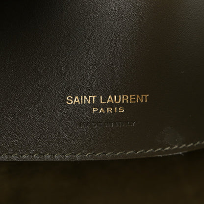 Shiny Calfskin Le 37 Bucket Bag Deep Musk
