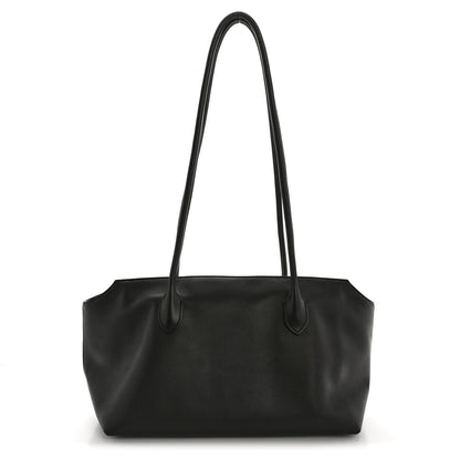 Grained Calfskin Terrasse Bag  Dark Brown