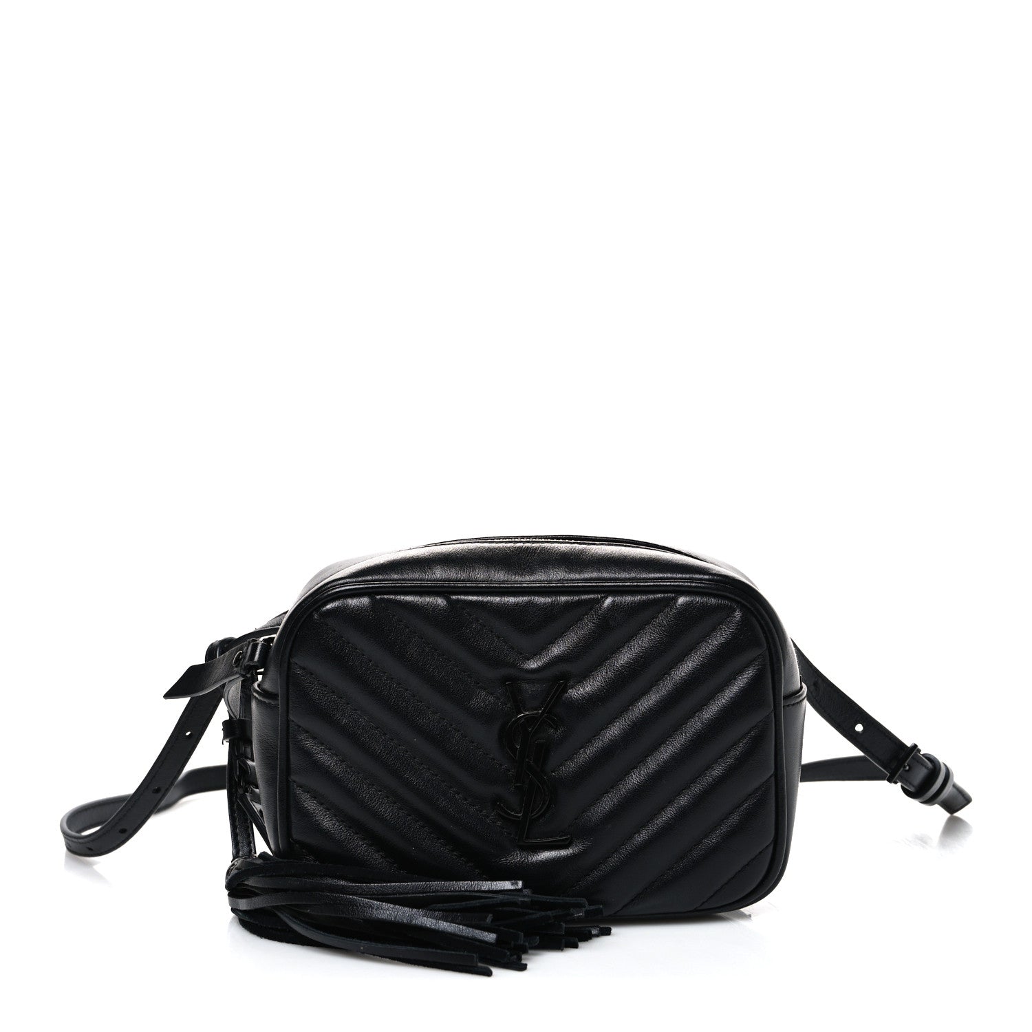 Calfskin Matelasse Monogram Lou Belt Bag Black