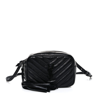 Calfskin Matelasse Monogram Lou Belt Bag Black