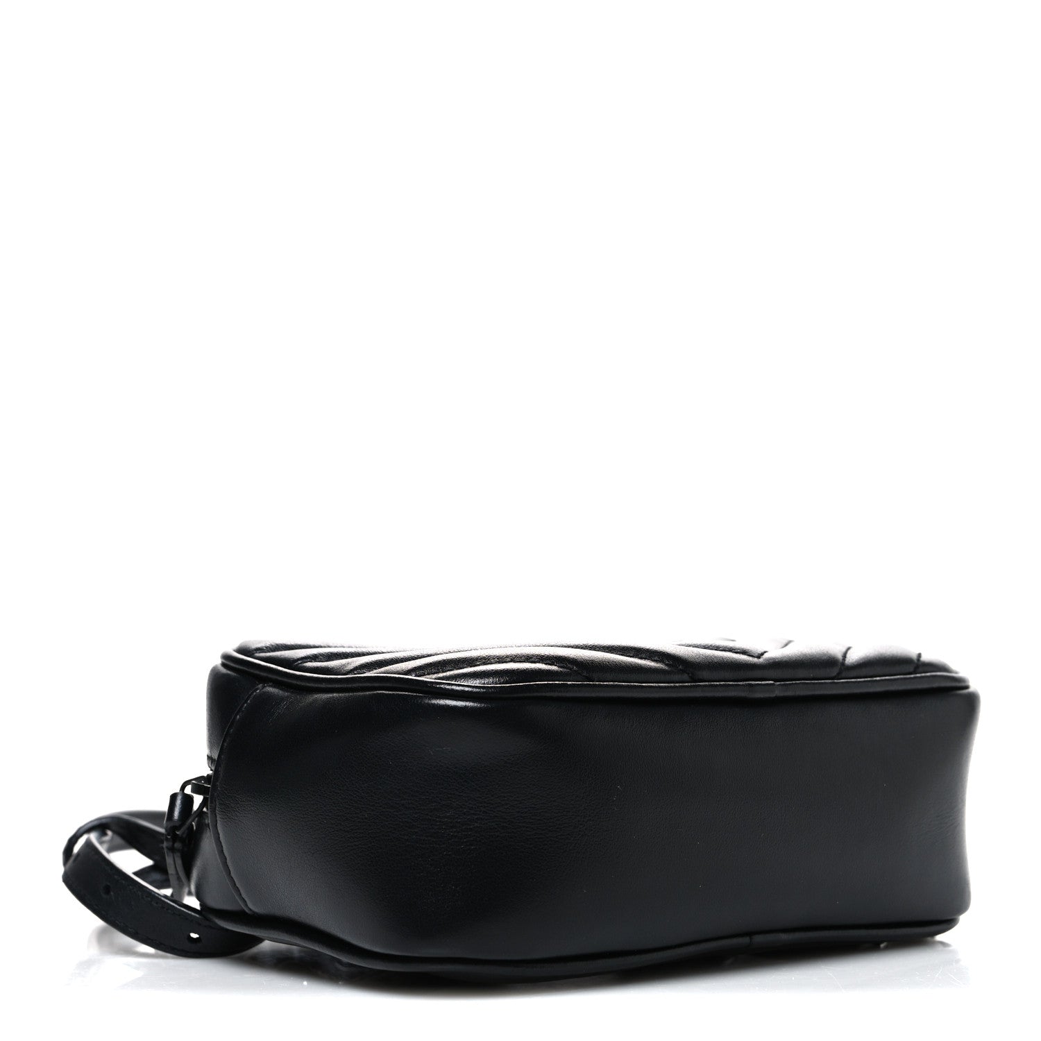 Calfskin Matelasse Monogram Lou Belt Bag Black