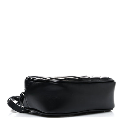 Calfskin Matelasse Monogram Lou Belt Bag Black