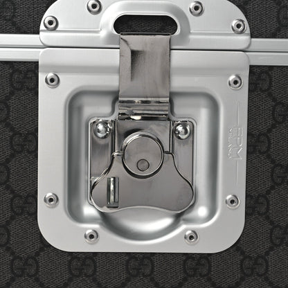 GG Supreme Monogram Aluminum Porter Beauty Case Silver