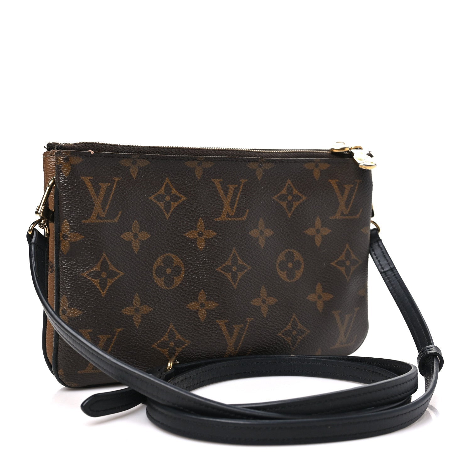 Reverse Monogram Giant Double Zip Pochette