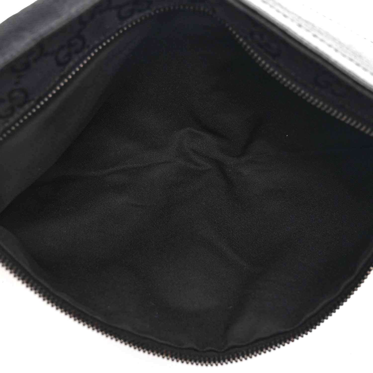 GG Monogram Double Pocket Belt Bag Black