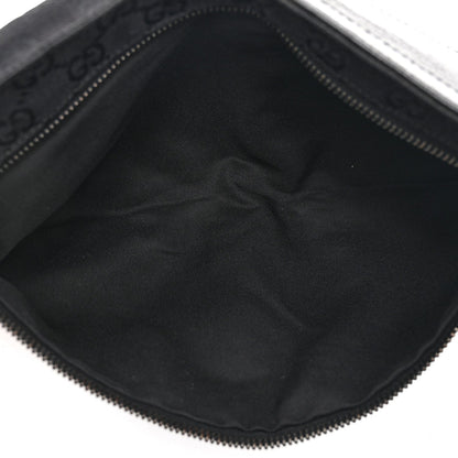 GG Monogram Double Pocket Belt Bag Black