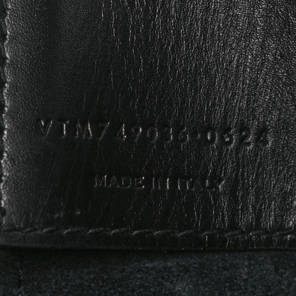 Smooth Shiny Calfskin Monogram Le 37 Small Bucket Bag Black