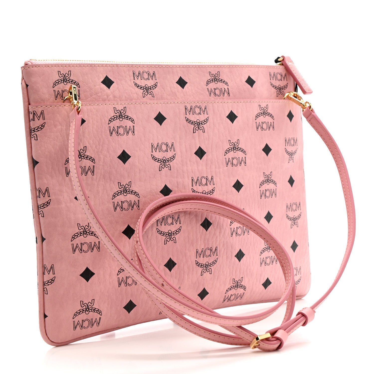 Visetos Medium Crossbody Pouch Soft Pink
