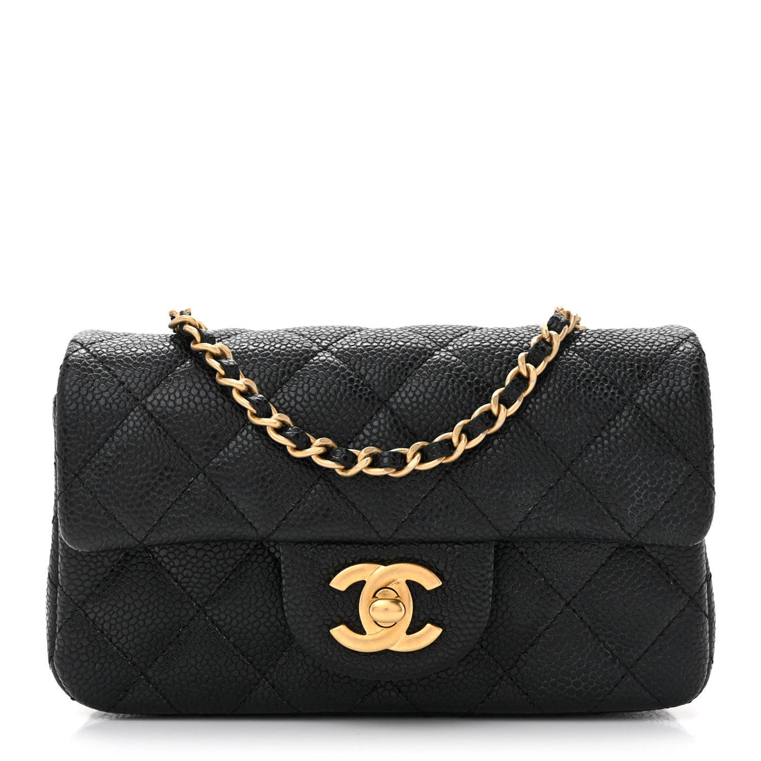 Caviar Quilted Extra Mini Flap Black