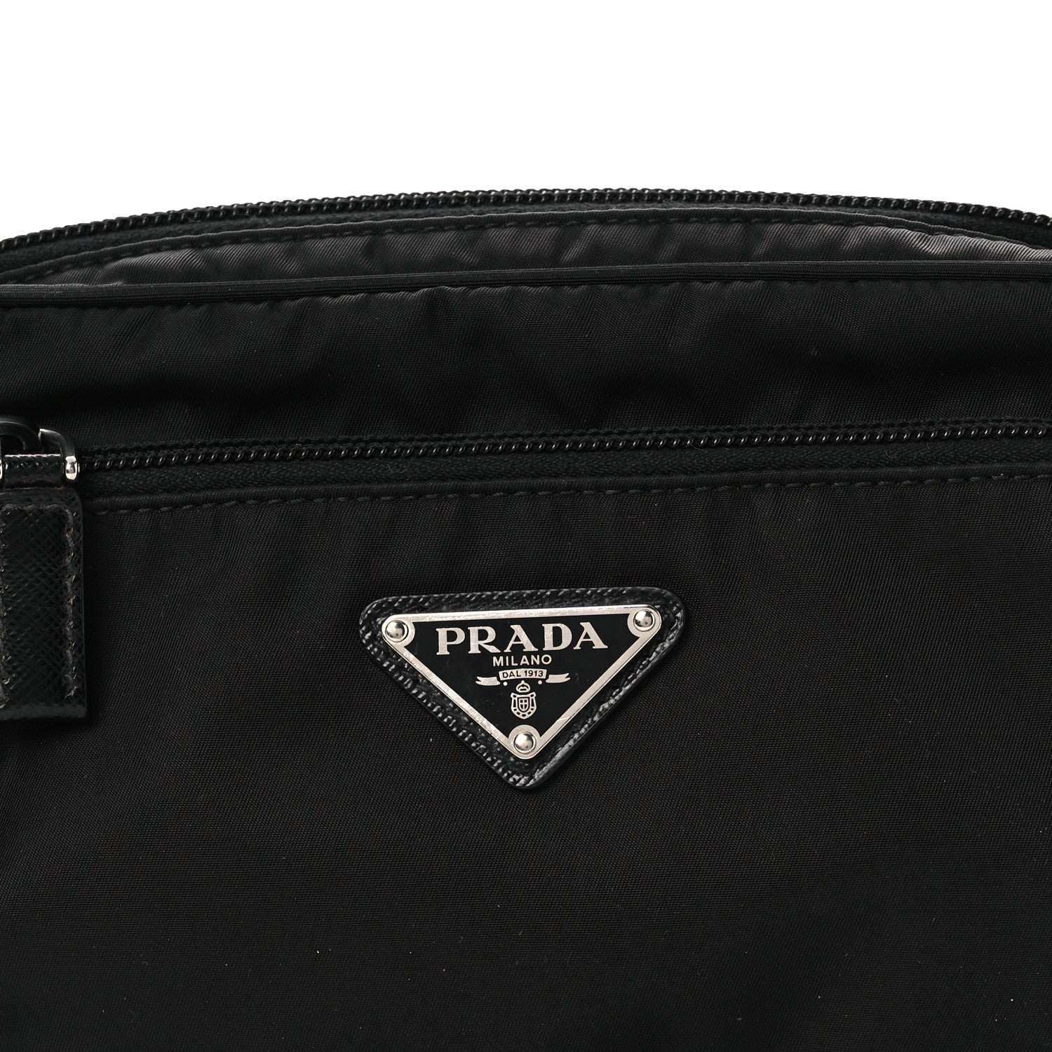Re-Nylon Saffiano Belt Bag Black