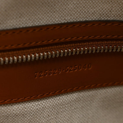 Calfskin GG Tennis Embossed  Duffle Bag Brown