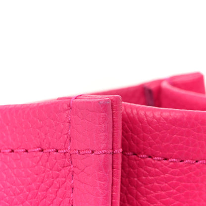 Grained Calfskin Large The Tote Bag Hot Pink