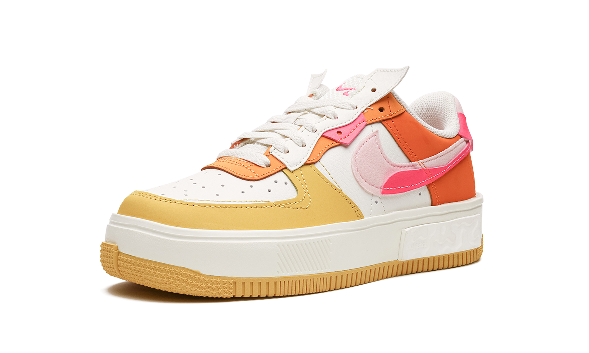 AIR FORCE 1 FONTANKA MNS WMNS "Summit White/Solar Flare/Medium Soft Pink/Hyper Pink" DX2675 100
