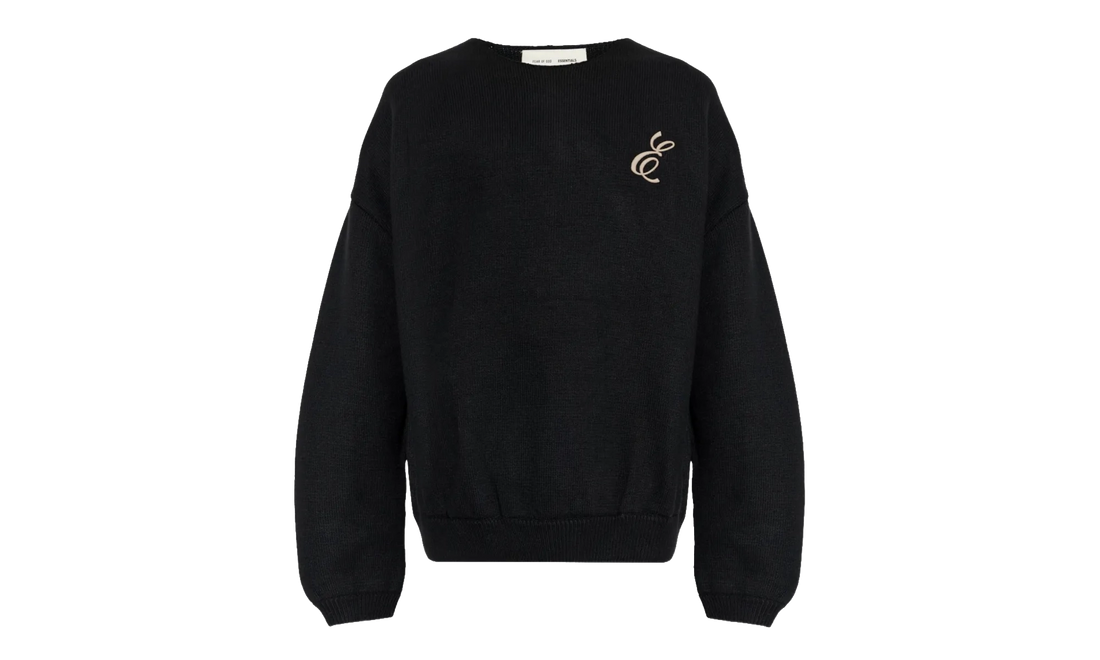 Waffle Crewneck Sweater "Vintage Black" 192HO254331F