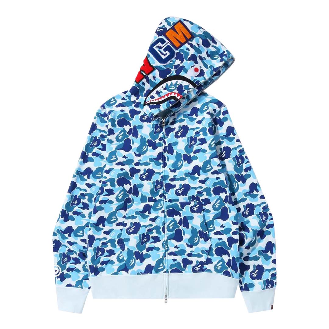 BAPE ABC Camo Shark Full Zip Hoodie &