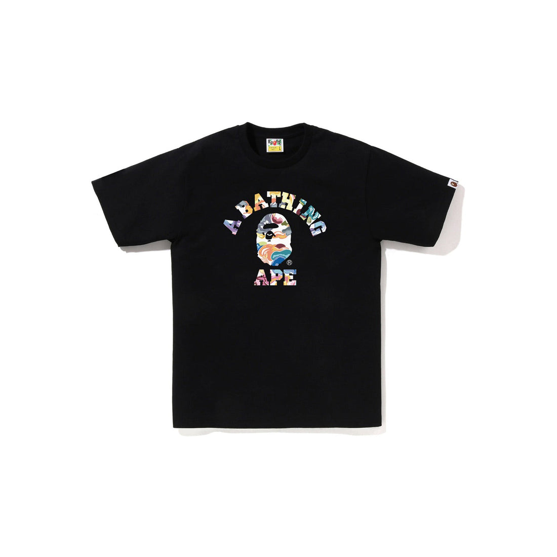 Bape Art Camo College Tee Black