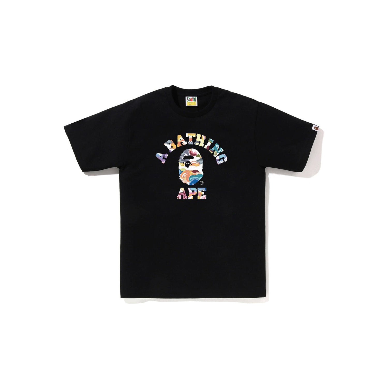 Bape Art Camo College Tee Black