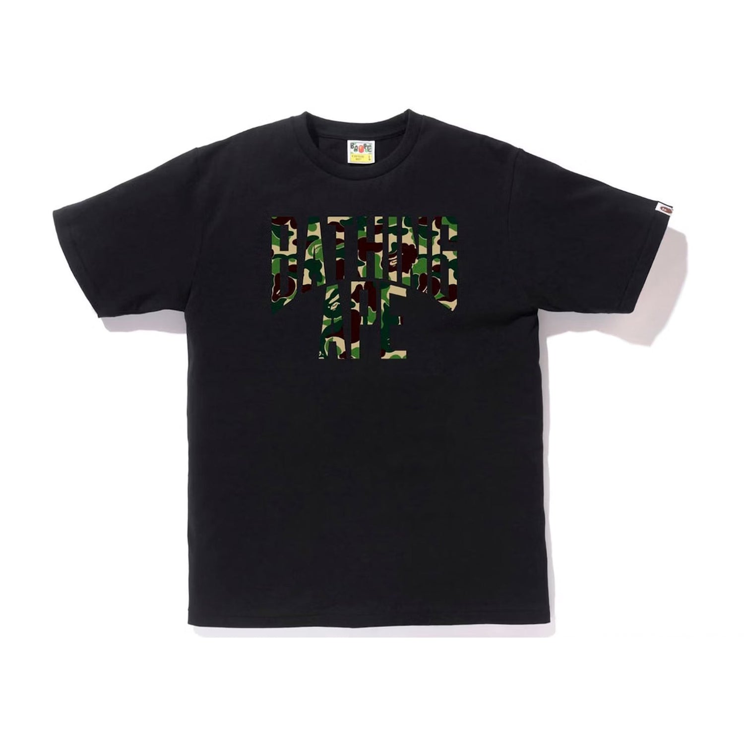 Bape ABC Camo NYC Logo Tee Black Green