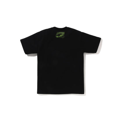 Bape Ape Head UFO On Moon Tee Black