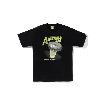 Bape Ape Head UFO On Moon Tee Black