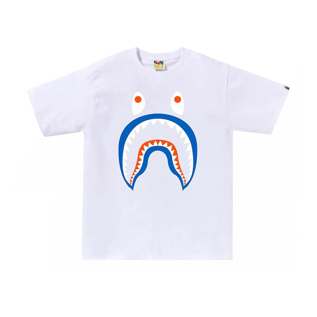 Bape Colors Shark PONR Tee White