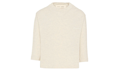 Essentials Embroidered Classic Long Sleeve Tee GS "Oatmeal Heather" 785HO251361K