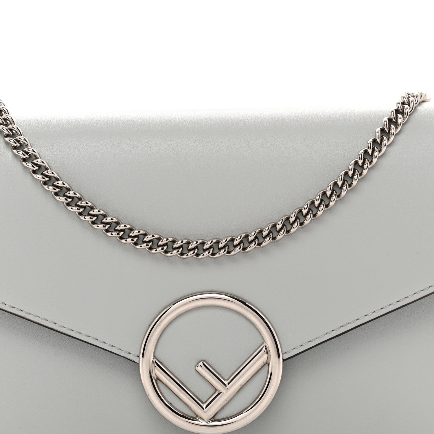 Vitello Cruise F is Fendi Medium Envelope Wallet on Chain Grigio Perla
