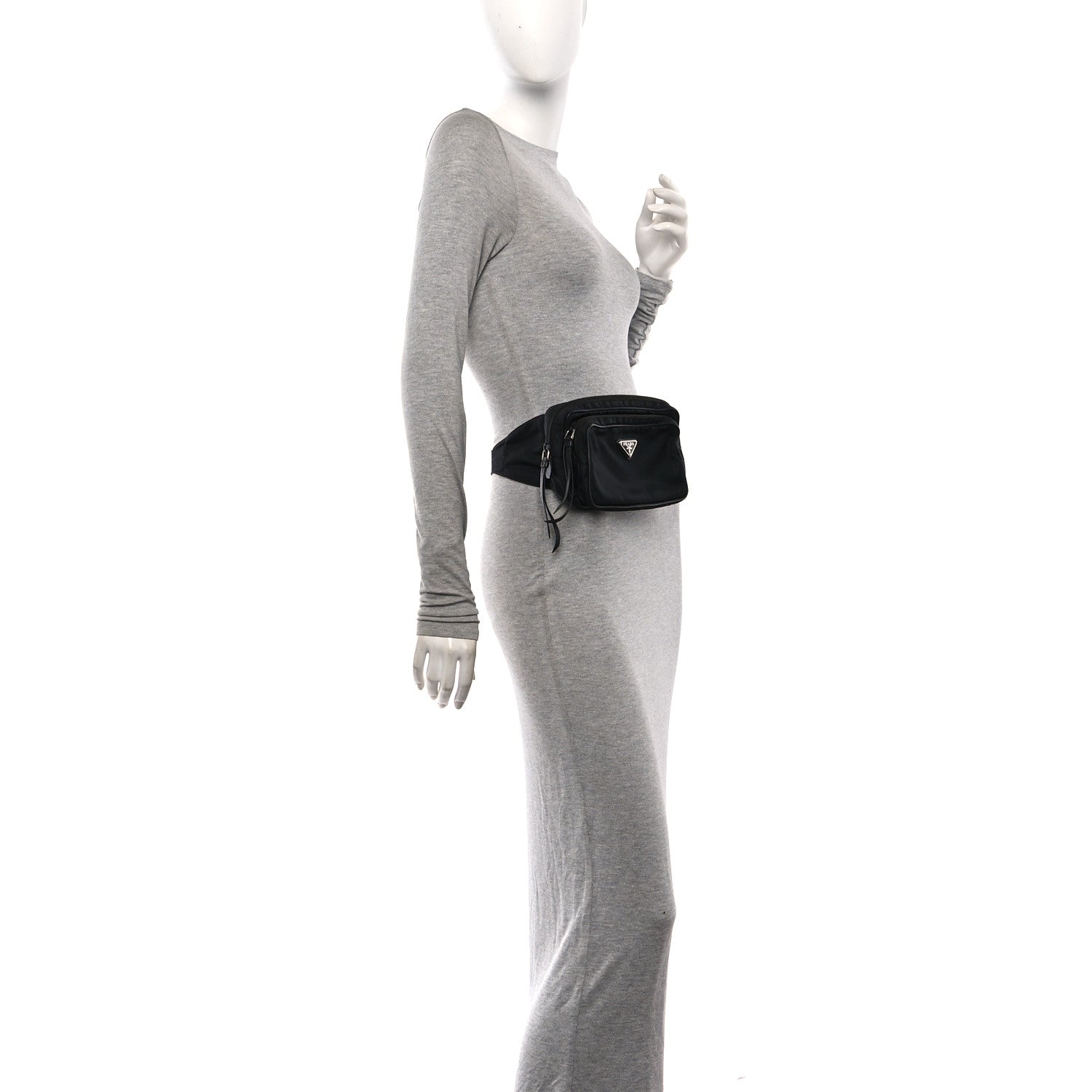 Tessuto Nylon Belt Bag Black