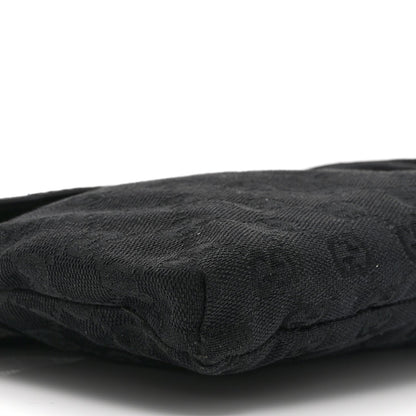 GG Monogram Double Pocket Belt Bag Black