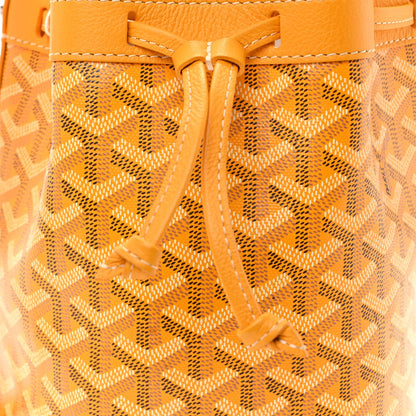 Goyardine Petit Flot Bucket Bag PM Yellow