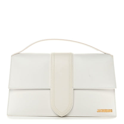 Smooth Calfskin Long Le Grand Bambino Clutch White