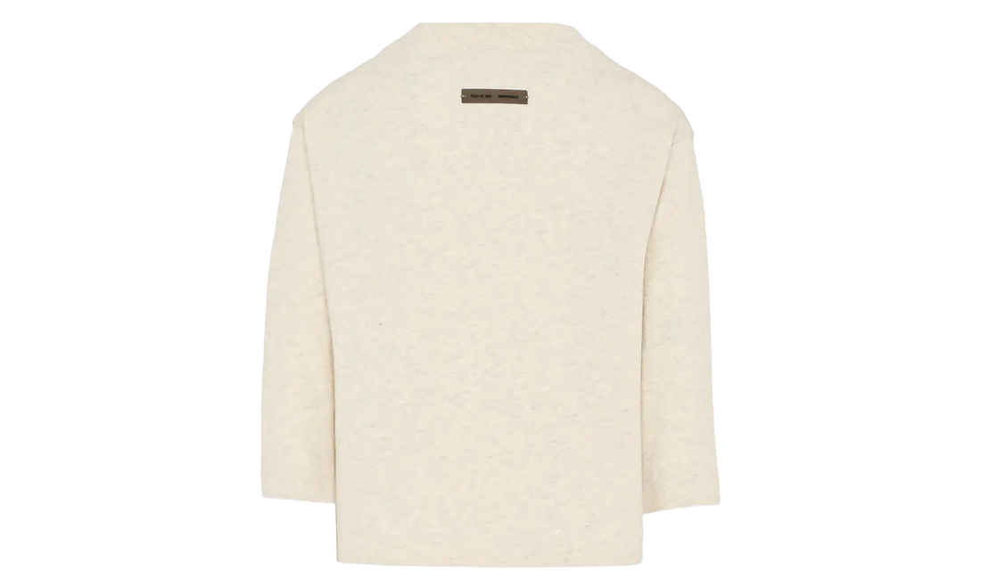 Essentials Embroidered Classic Long Sleeve Tee GS "Oatmeal Heather" 785HO251361K