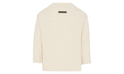 Essentials Embroidered Classic Long Sleeve Tee GS "Oatmeal Heather" 785HO251361K