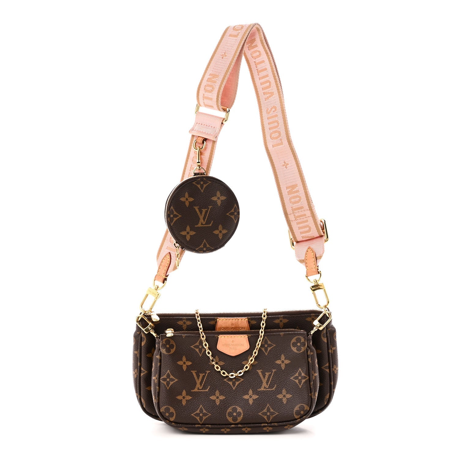 Monogram Multi Pochette Accessories Rose Clair