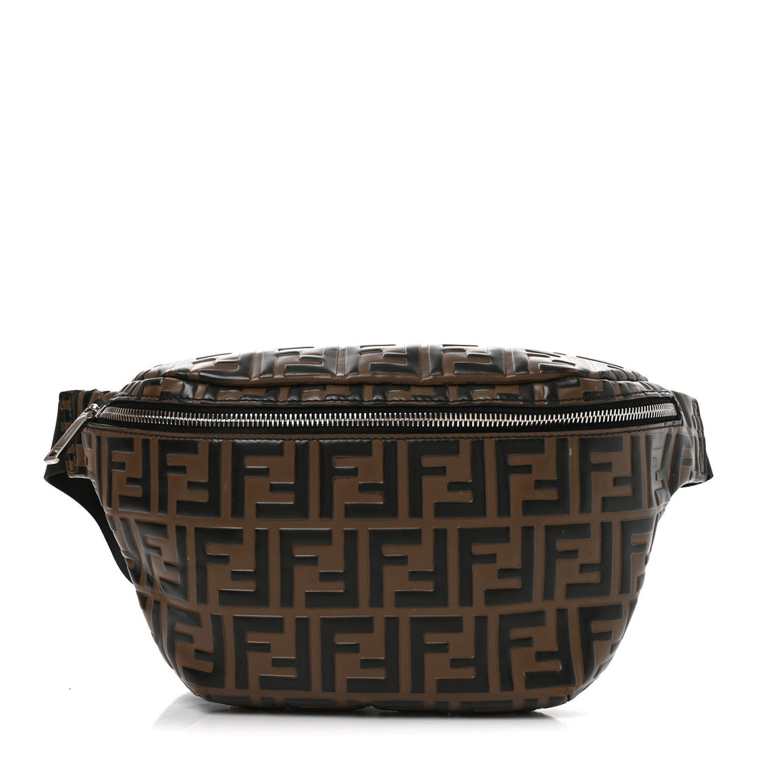 Vitello Century Bi-Color FF 1974 Embossed Belt Bag Maya Black