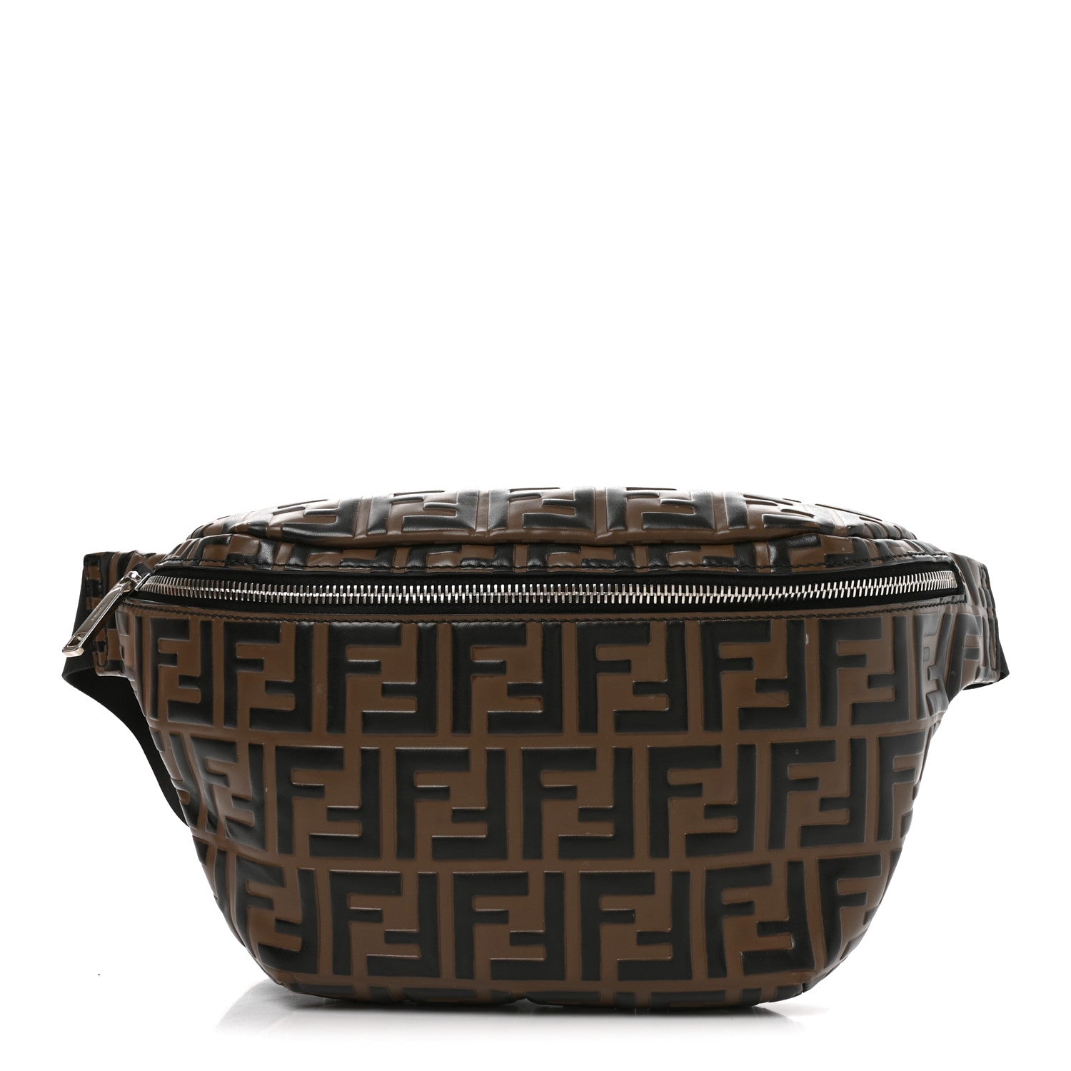 Vitello Century Bi-Color FF 1974 Embossed Belt Bag Maya Black