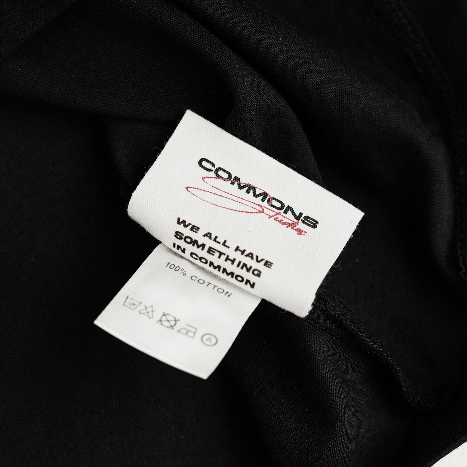 Commons Blank Slate Cropped Tee Black