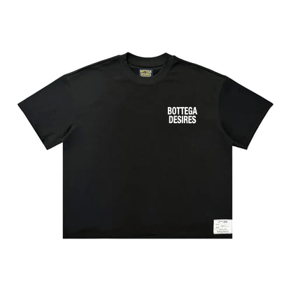 Bottega Desires Fuck Em Black Tee